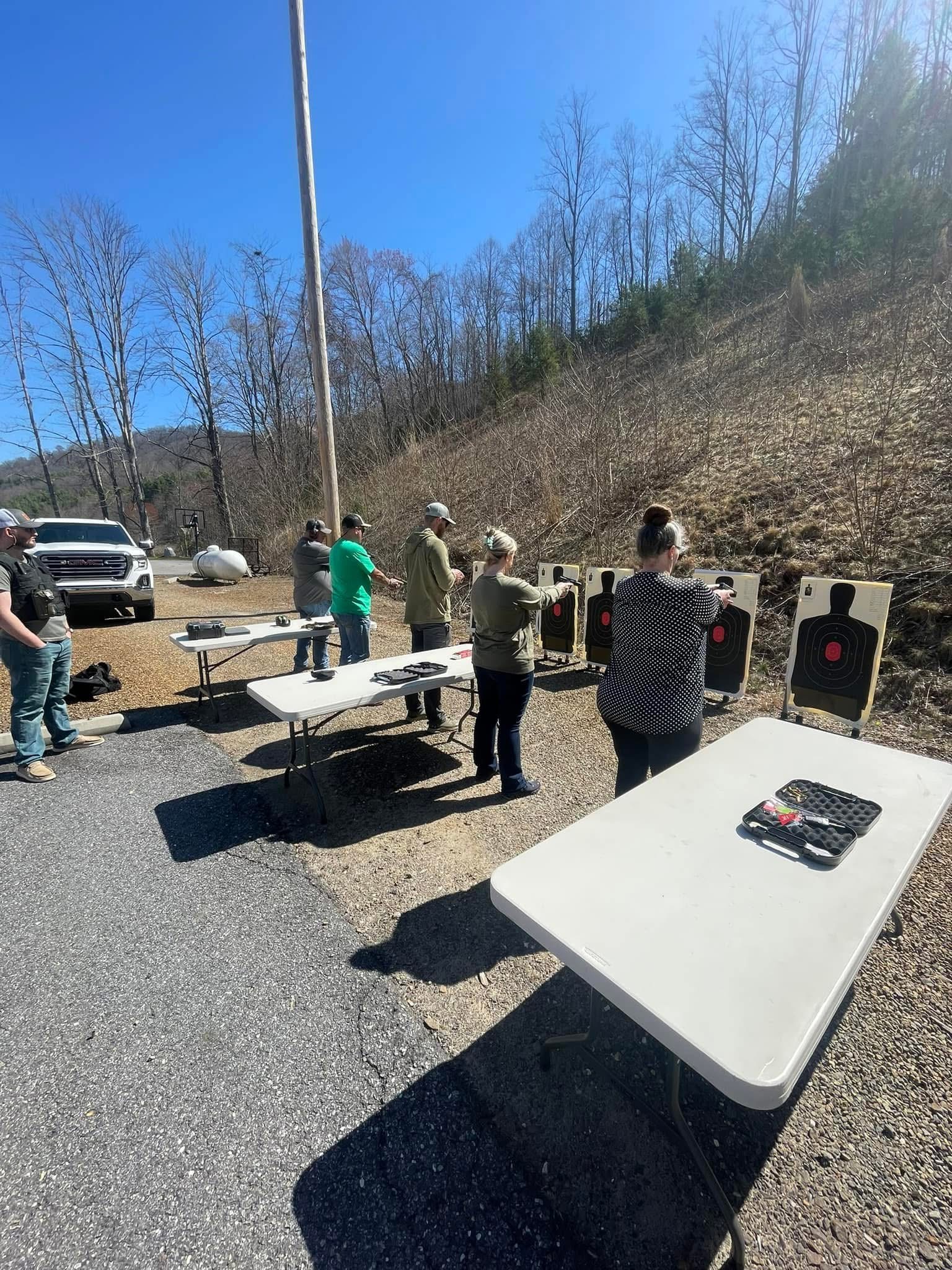 Firearms training in progress